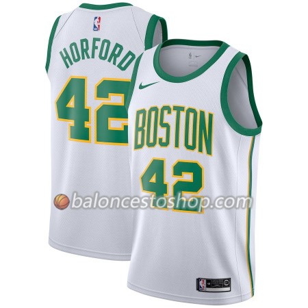 Camiseta Hombre NBA Boston Celtics Al Horford 42 2018-19 Nike City Edition Blanco Swingman